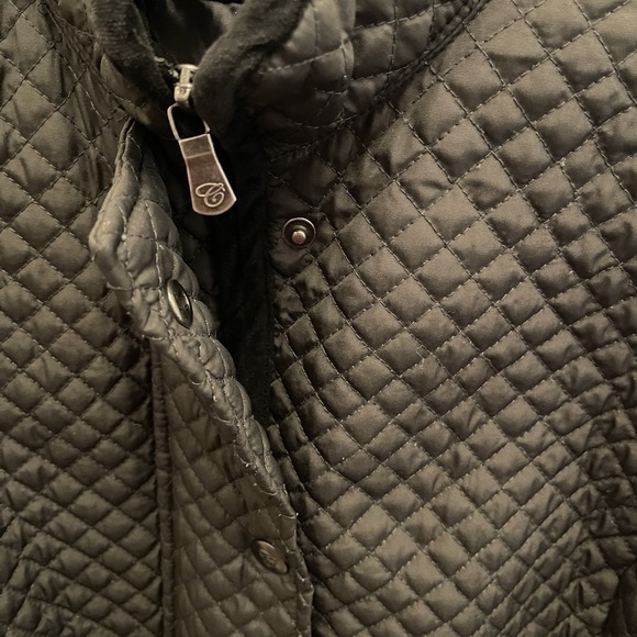 Cambridge Dry Goods Quilted Full Zip Jacket Olive Green Outdoor Forest Classic‎ - Picture 4 of 6